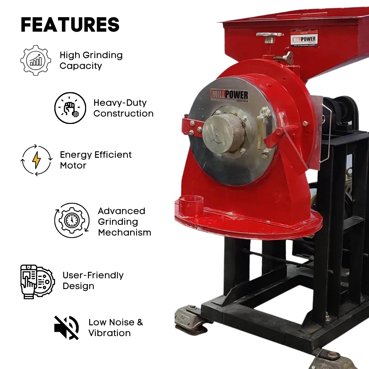 commercial Atta Chakki Grinding Machine Price features