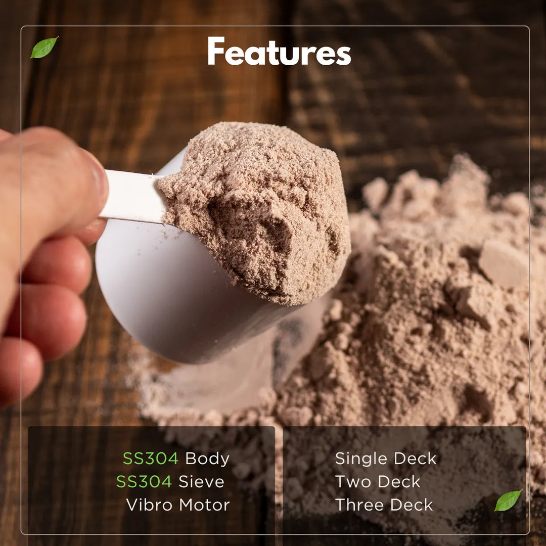 potencia de molino de máquina vibro sifter
